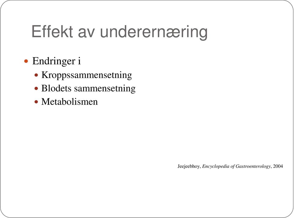 sammensetning Metabolismen