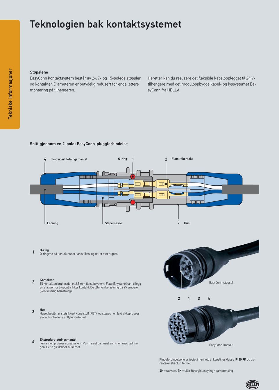 Heretter kan du realisere det fleksible kabelopplegget til 24 V- tilhengere med det moduloppbygde kabel- og lyssystemet EasyConn fra HELLA.