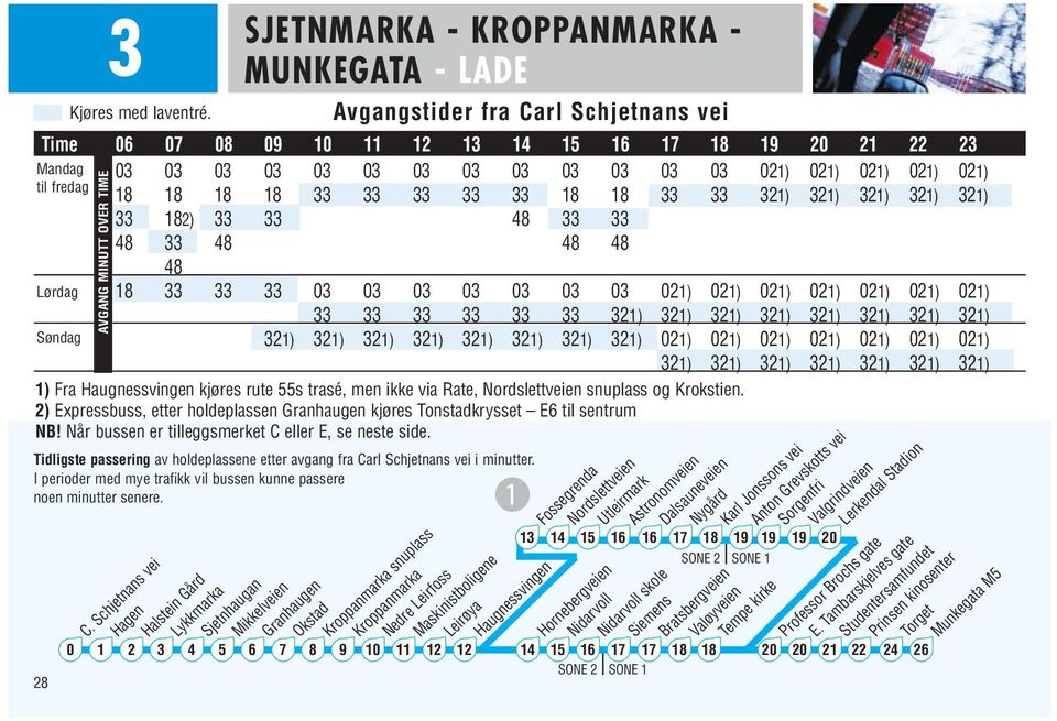 Schjetnans vei ) ) ) ) ) ) ) ) ) ) ) ) ) ) ) ) ) ) ) ) ) ) ) ) ) ) ) ) ) ) ) ) ) ) ) ) ) ) ) ) ) ) ) ) ) ) ) ) ) Fra Haugnessvingen kjøres rute s trasé, men ikke via Rate, Nordslettveien snuplass og