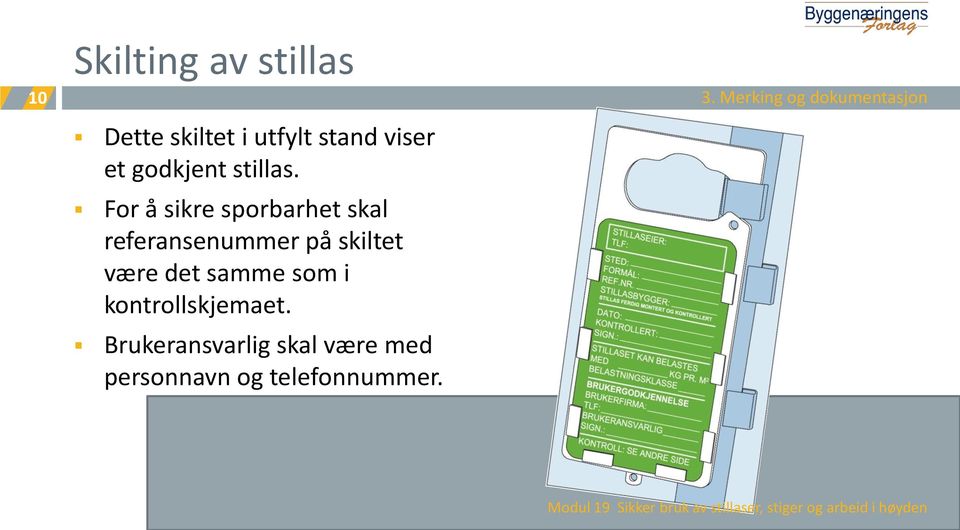 godkjent stillas.