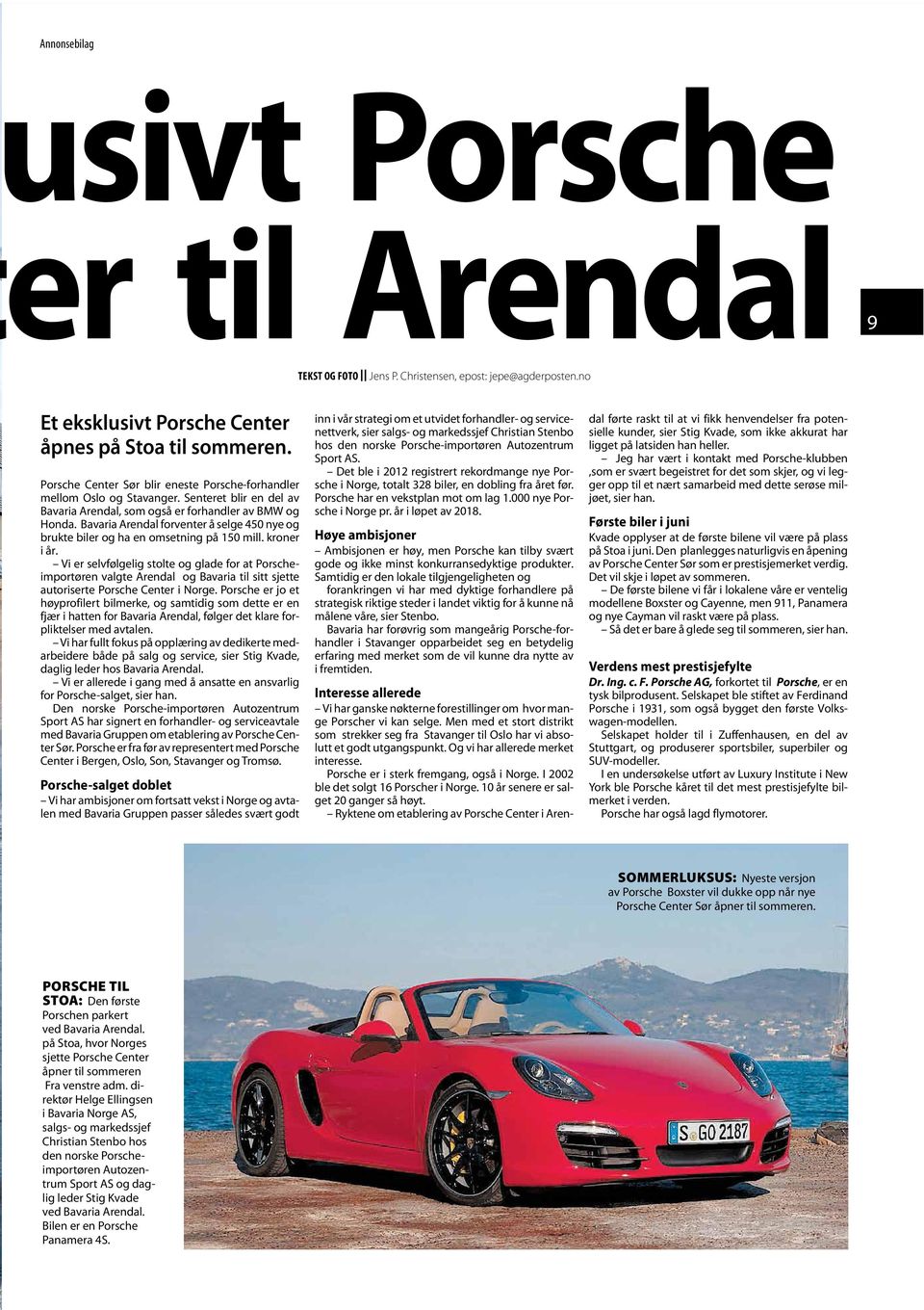 Bavaria Arendal forventer å selge 450 nye og brukte biler og ha en omsetning på 150 mill. kroner i år.