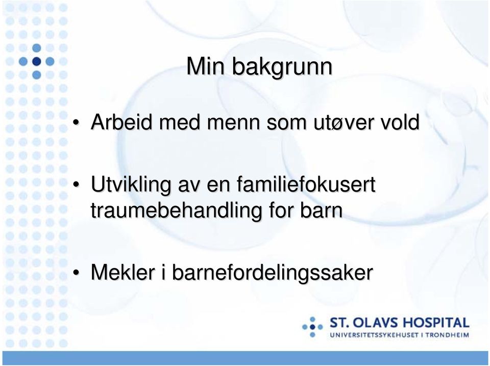 familiefokusert traumebehandling