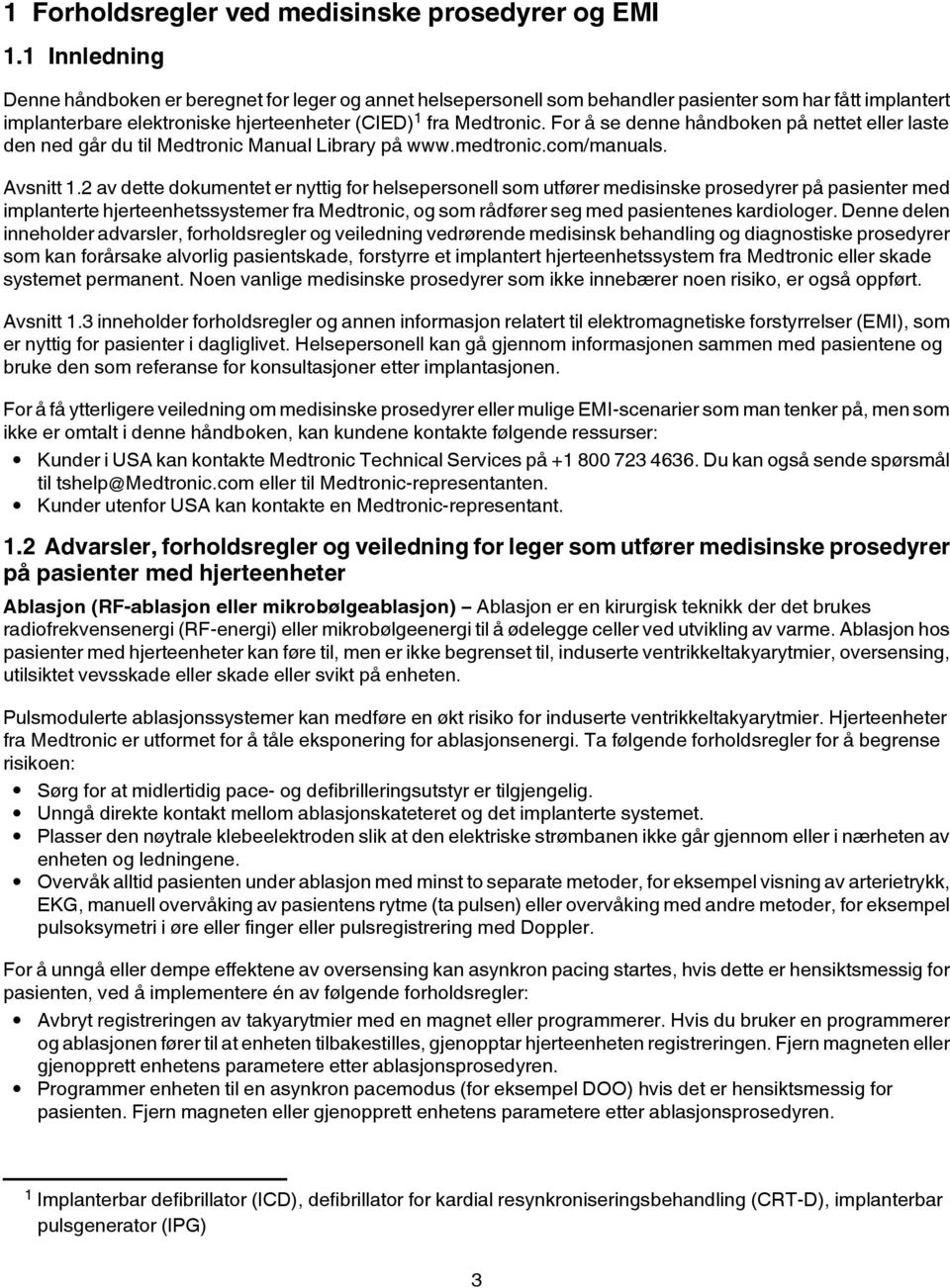 Forholdsregler ved medisinske prosedyrer og EMI - PDF Free Download