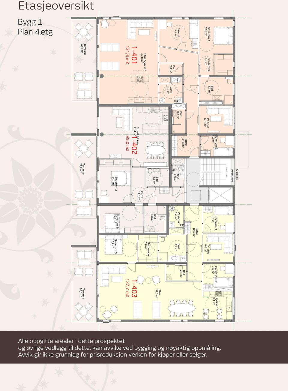 820 Åpent ned Glassfelt Entre 11,8 m² 1 13,0 m² Bod 6,3 m² Vask/bod 3,4 m² Entre 12,5 m² 1 8,5 m² TV stue 9,0 m² 7,4 m² 5,6 m² 3 10,7 m² Gard/Sov.