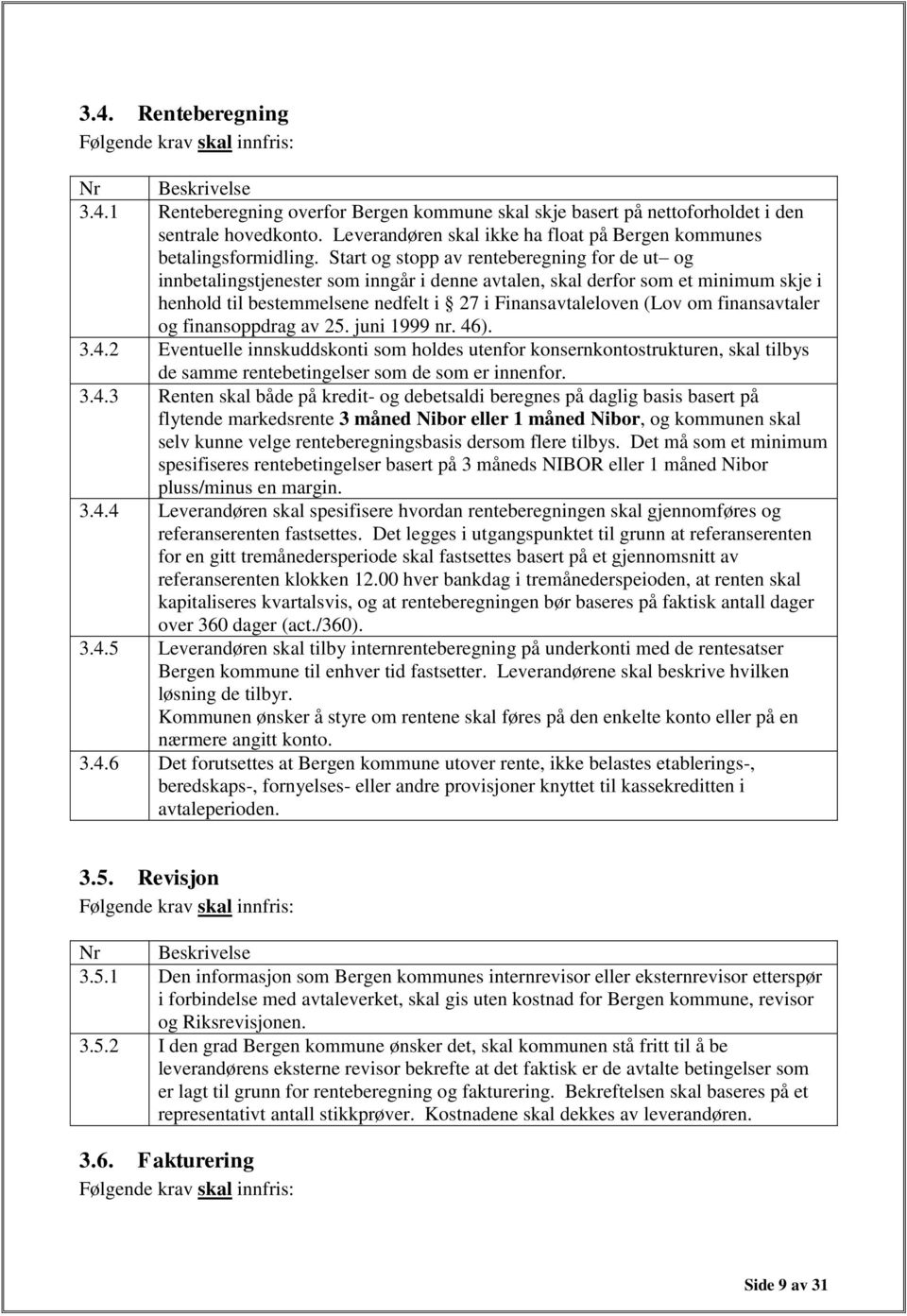 finansavtaler og finansoppdrag av 25. juni 1999 nr. 46