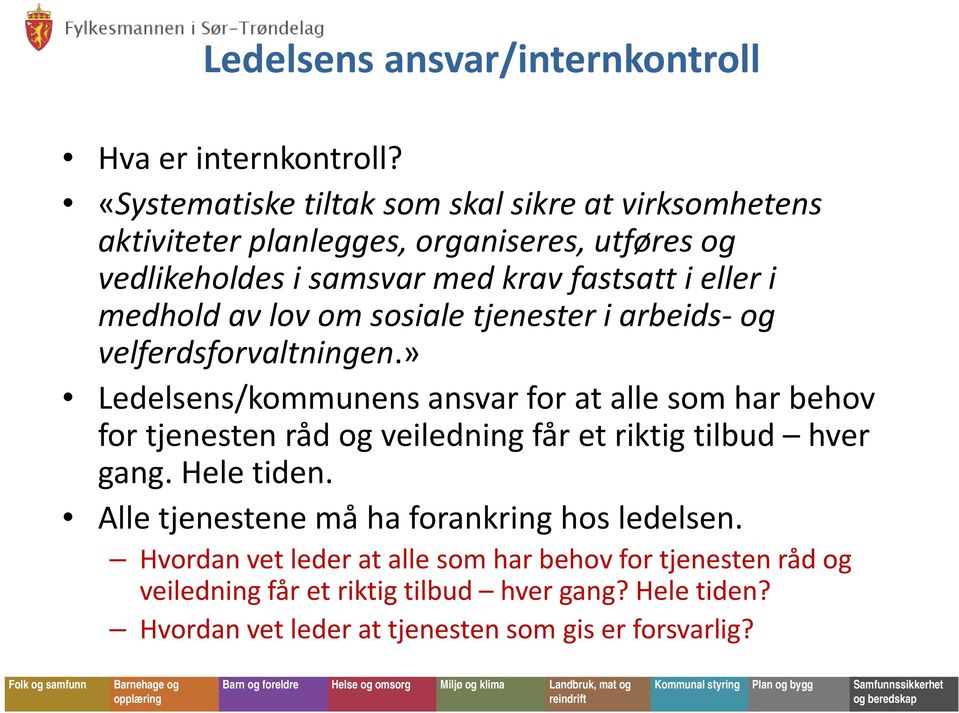 medhold av lov om sosiale tjenester i arbeids og velferdsforvaltningen.