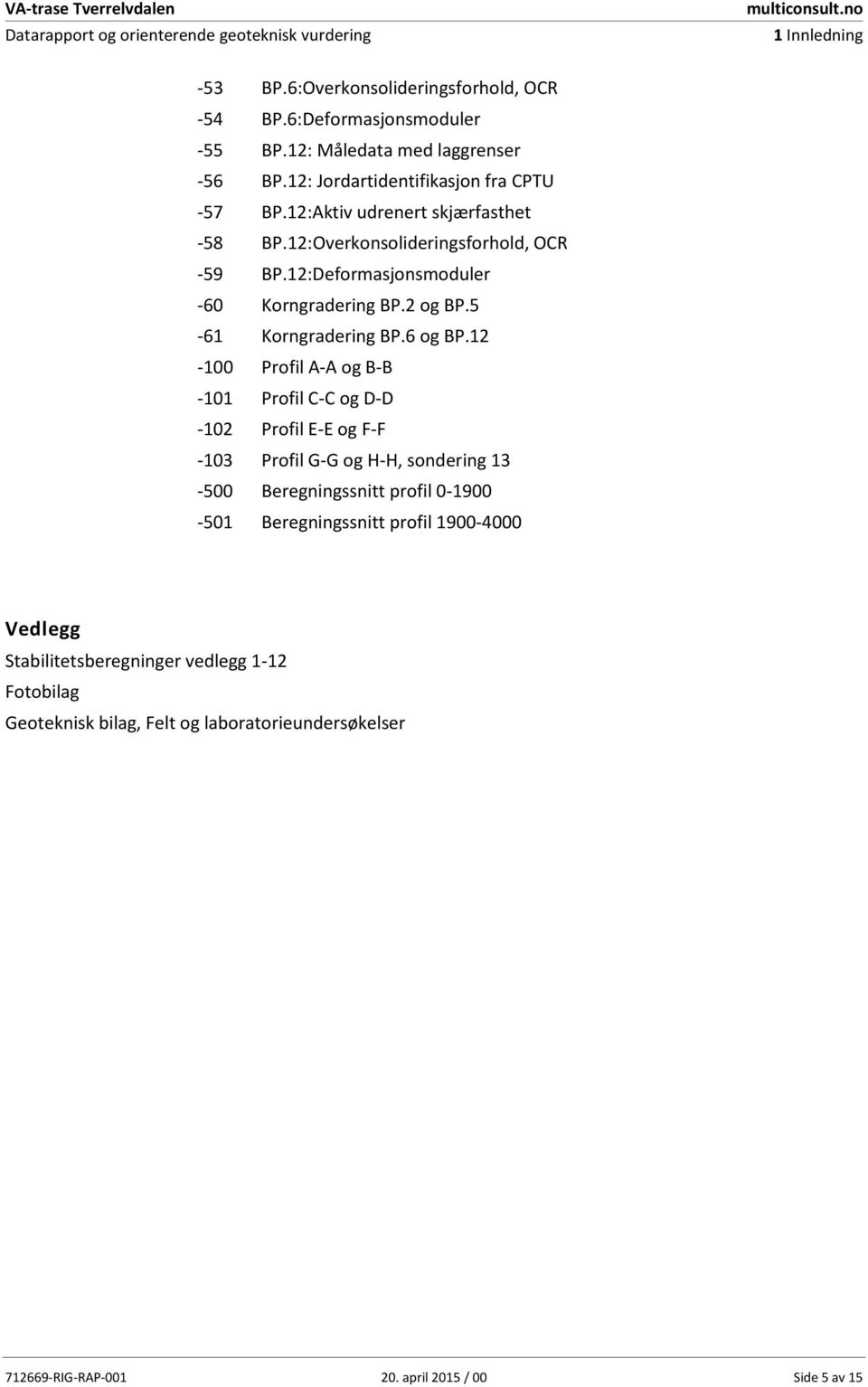 12:Deformasjonsmoduler -6 Korngradering BP.2 og BP.5-61 Korngradering BP.6 og BP.