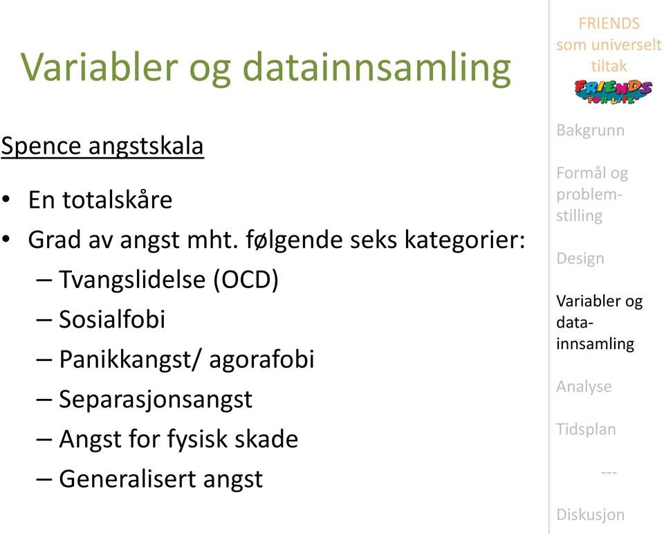 (OCD) Sosialfobi Panikkangst/ agorafobi