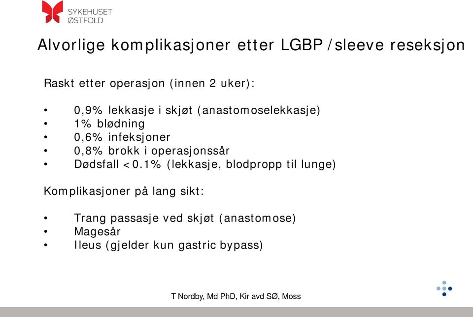 brokk i operasjonssår Dødsfall <0.