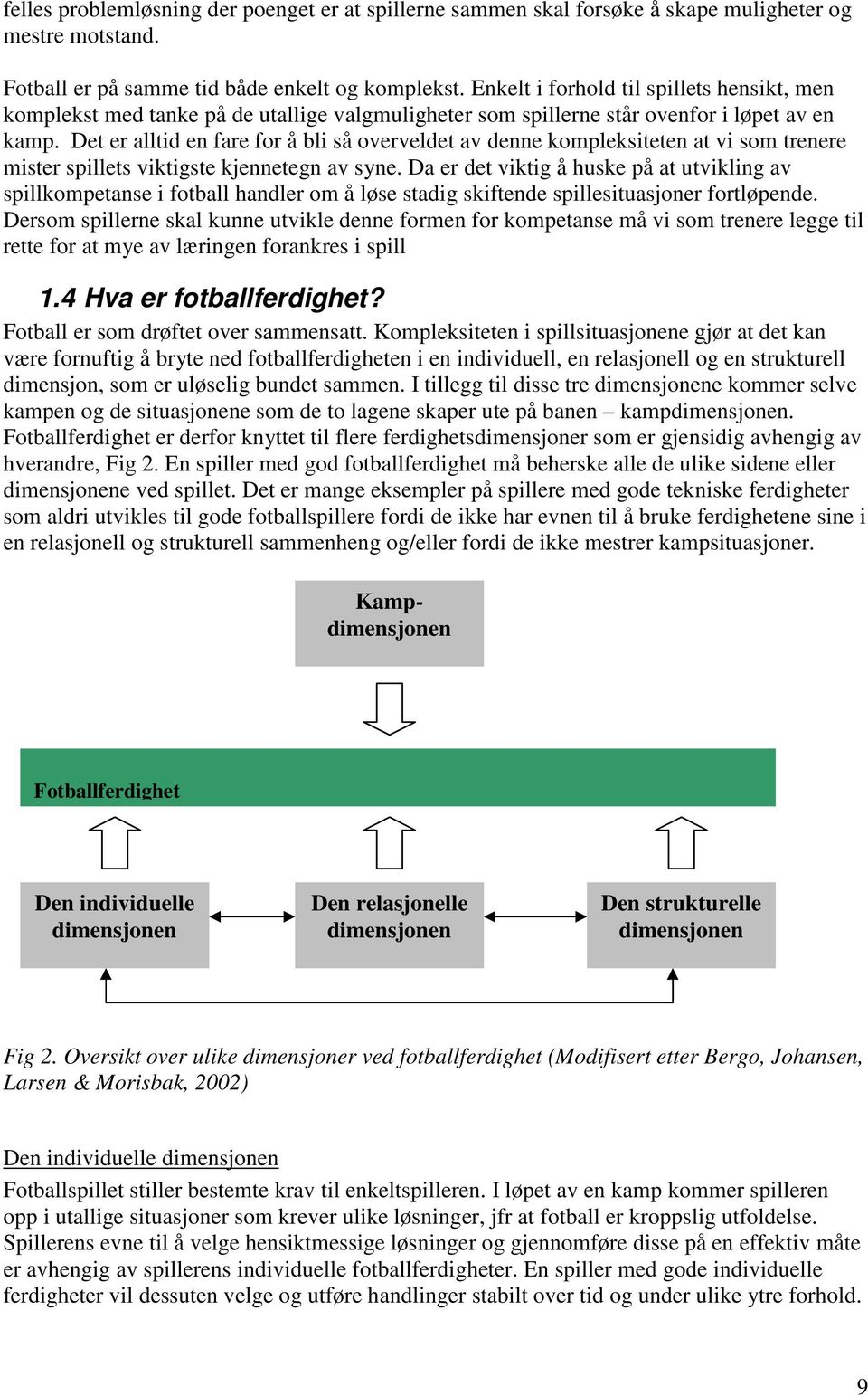 Det vil si å bruke sine individuelle ferdigheter i samspill med medspillerne slik at de kan utnytte sine evner og ferdigheter best mulig.