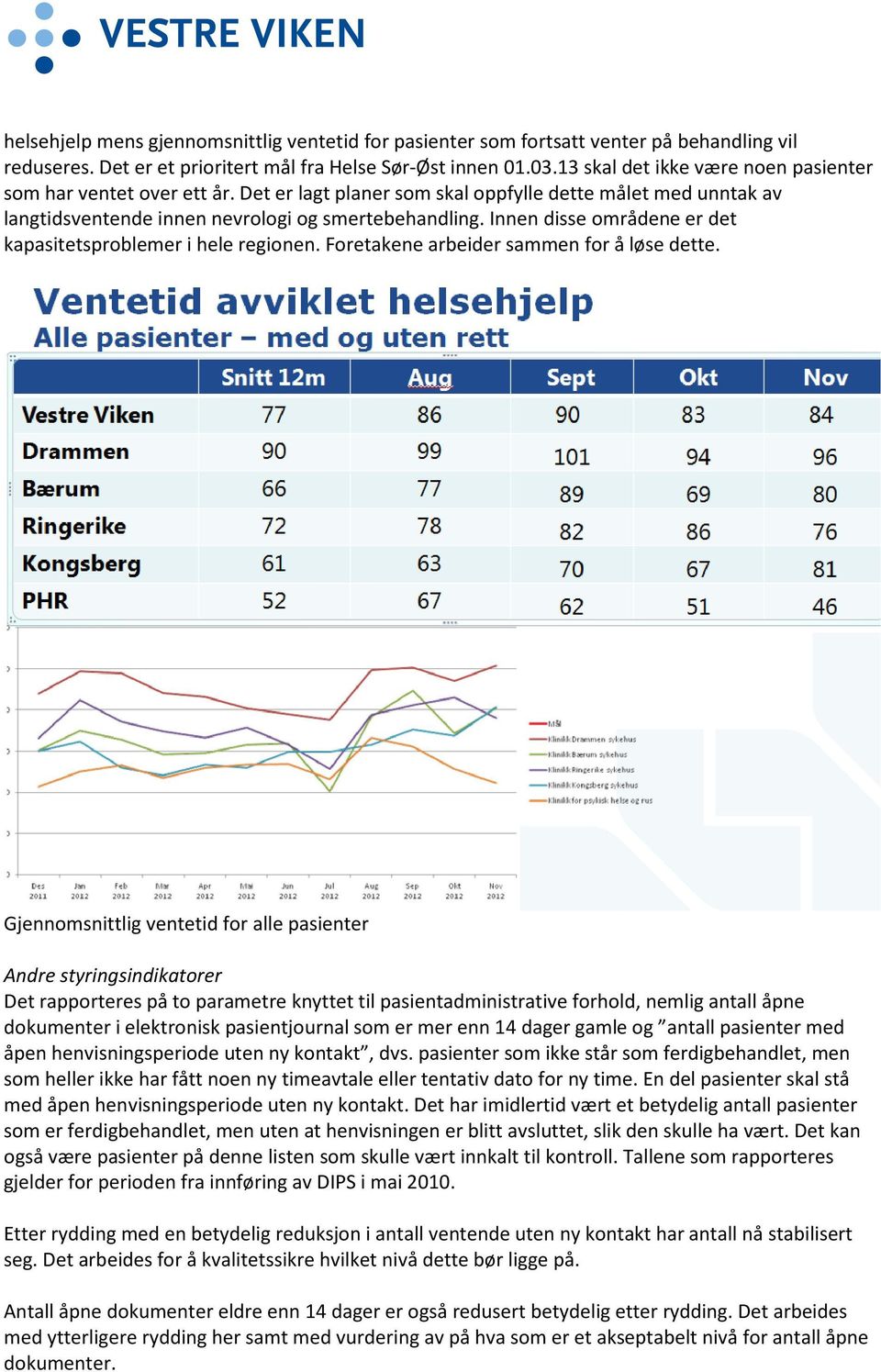 Innen disse områdene er det kapasitetsproblemer i hele regionen. Foretakene arbeider sammen for å løse dette.