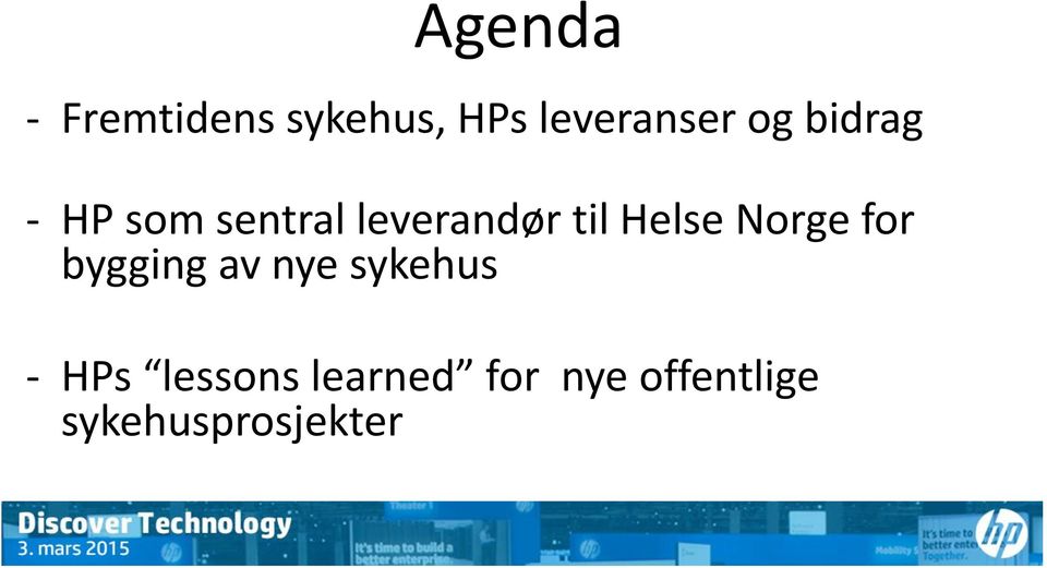 Helse Norge for bygging av nye sykehus - HPs