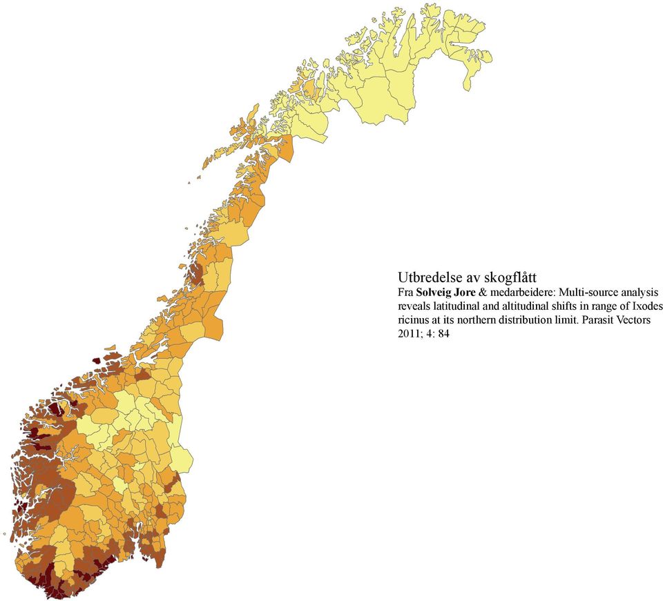 latitudinal and altitudinal shifts in range of