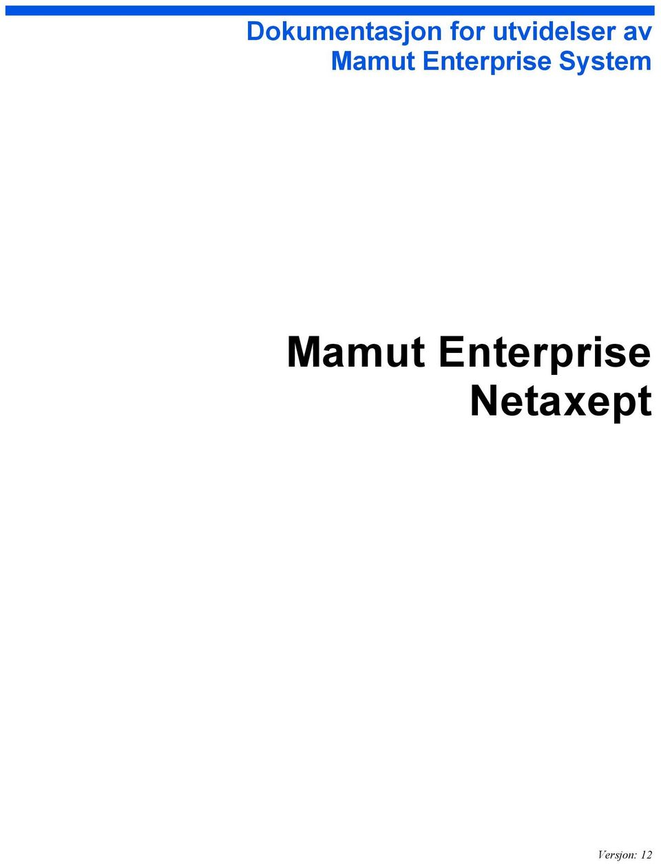 Enterprise System Mamut