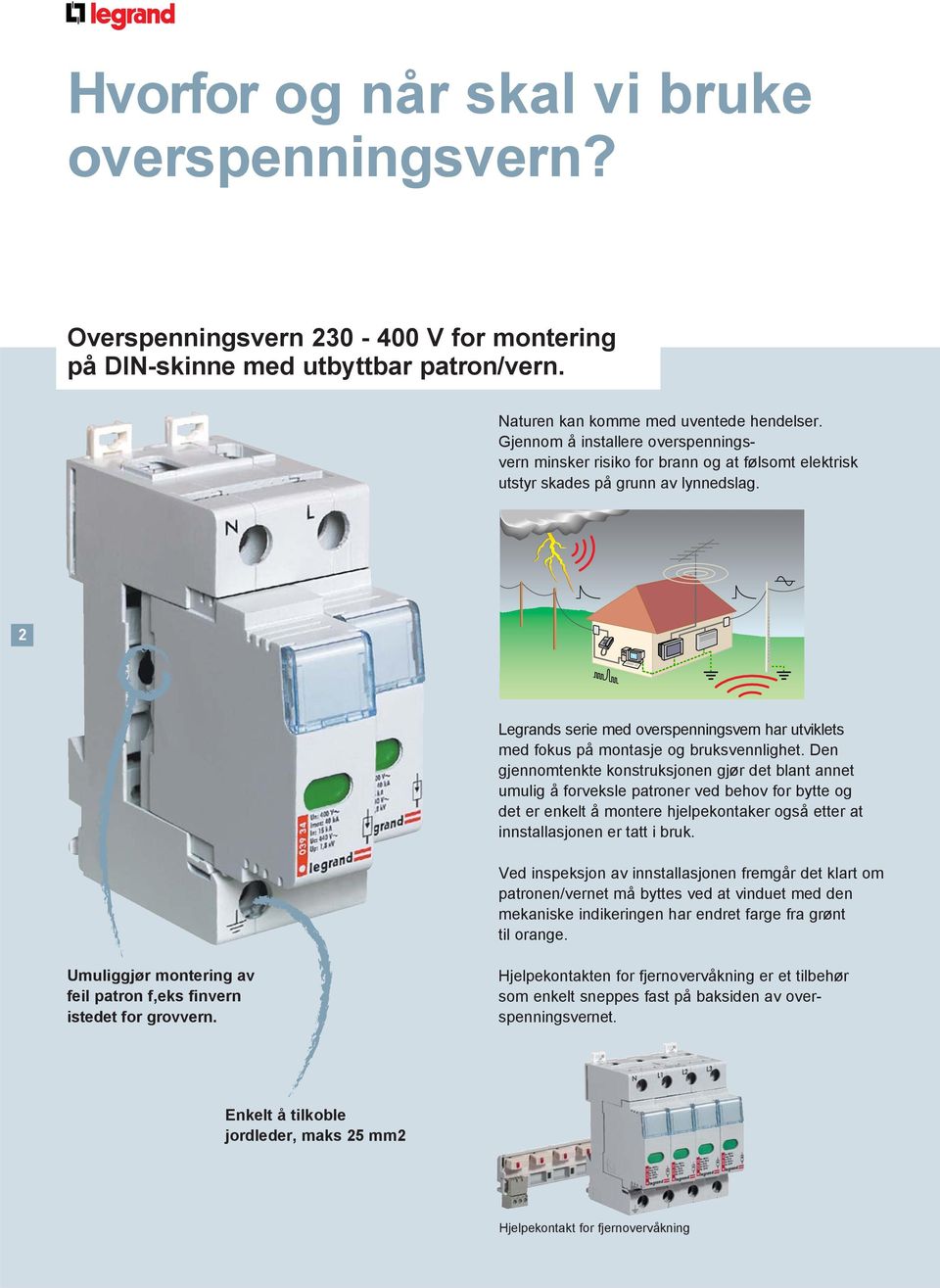 Overspenningsvern. installeres før skaden skjer. - PDF Free Download