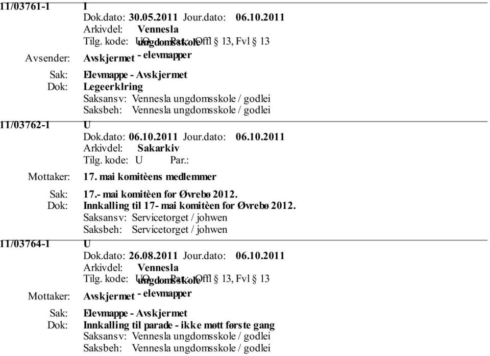 - mai komitèen for Øvrebø 2012. Innkalling til 17- mai komitèen for Øvrebø 2012.