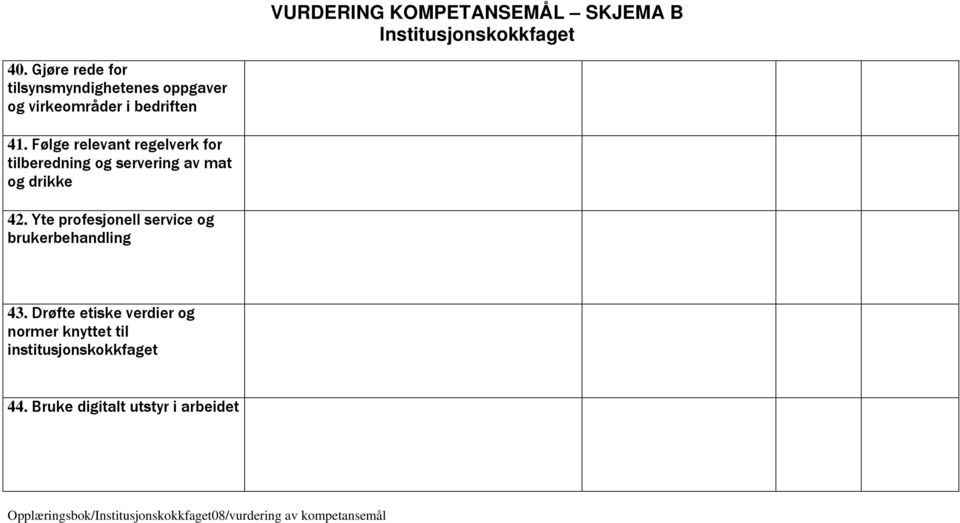 Yte profesjonell service og brukerbehandling 43.