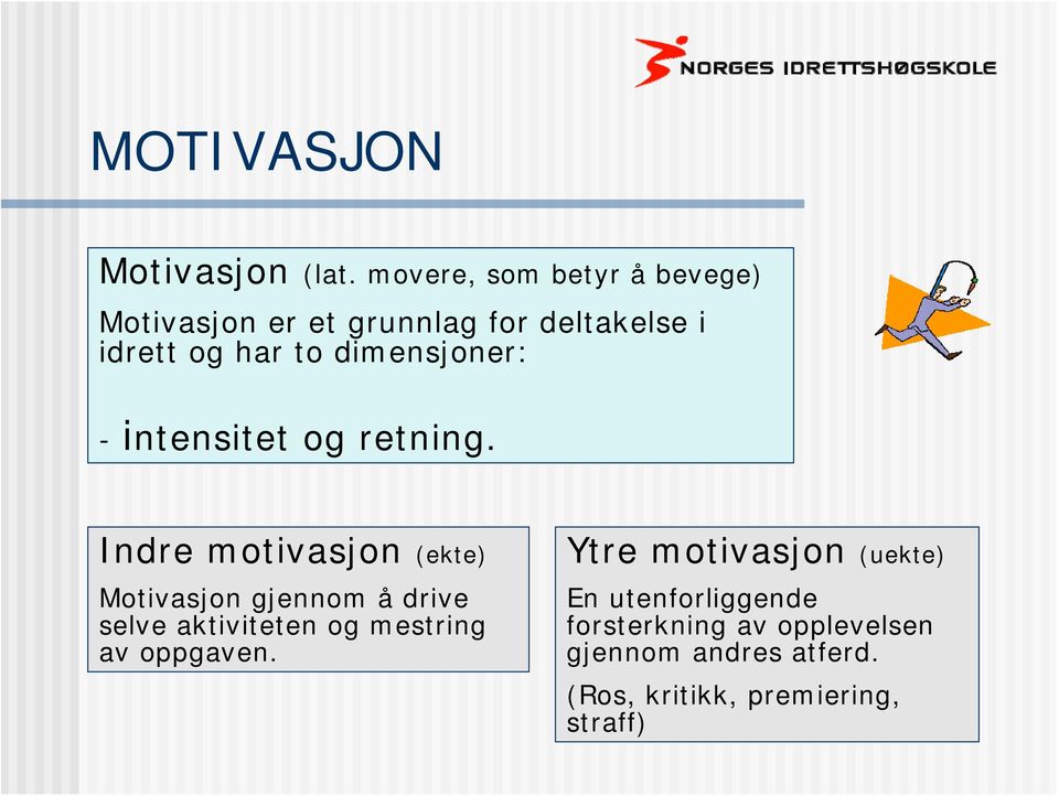 dimensjoner: - intensitet og retning.