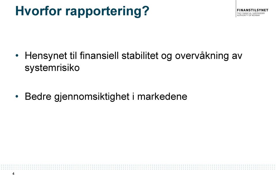 stabilitet og overvåkning av