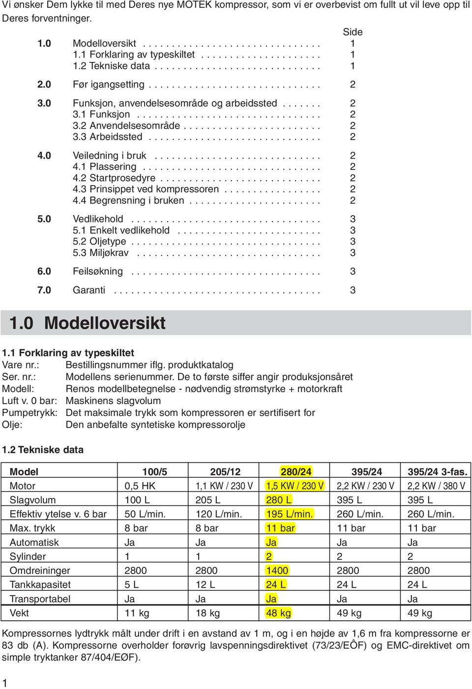 ...... 2 3.1 Funksjon................................ 2 3.2 Anvendelsesområde........................ 2 3.3 Arbeidssted.............................. 2 4.0 Veiledning i bruk............................. 2 4.1 Plassering.