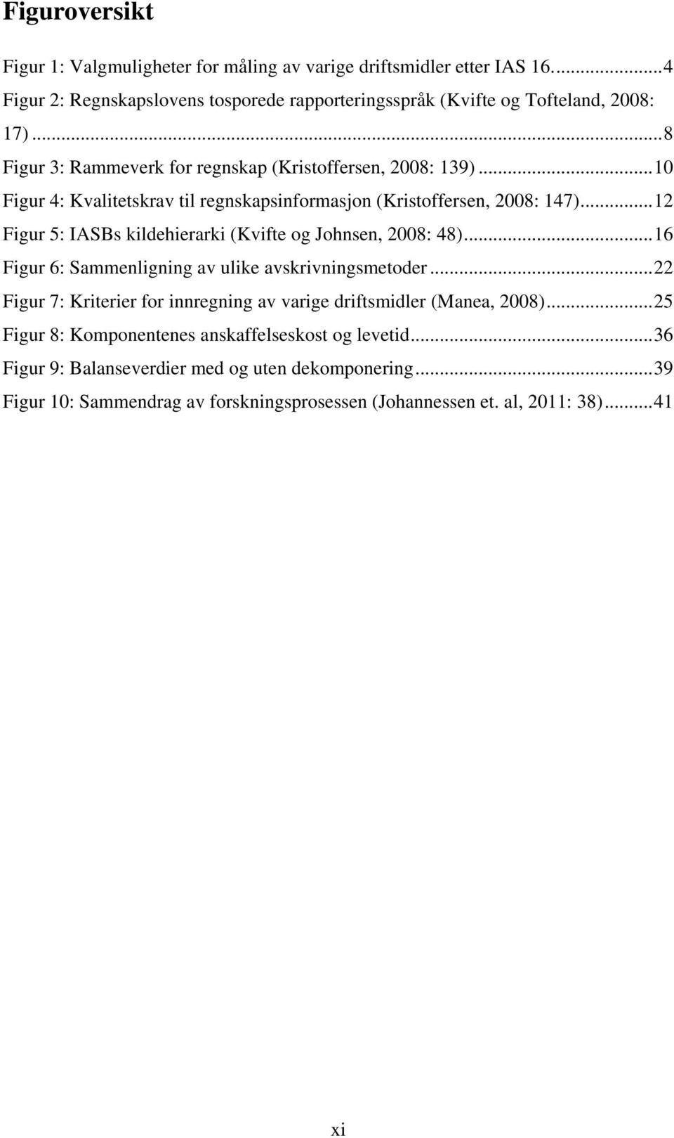 .. 12 Figur 5: IASBs kildehierarki (Kvifte og Johnsen, 2008: 48)... 16 Figur 6: Sammenligning av ulike avskrivningsmetoder.
