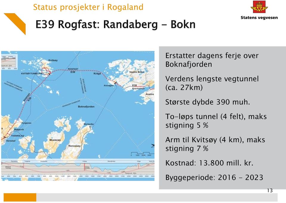 27km) Største dybde 390 muh.