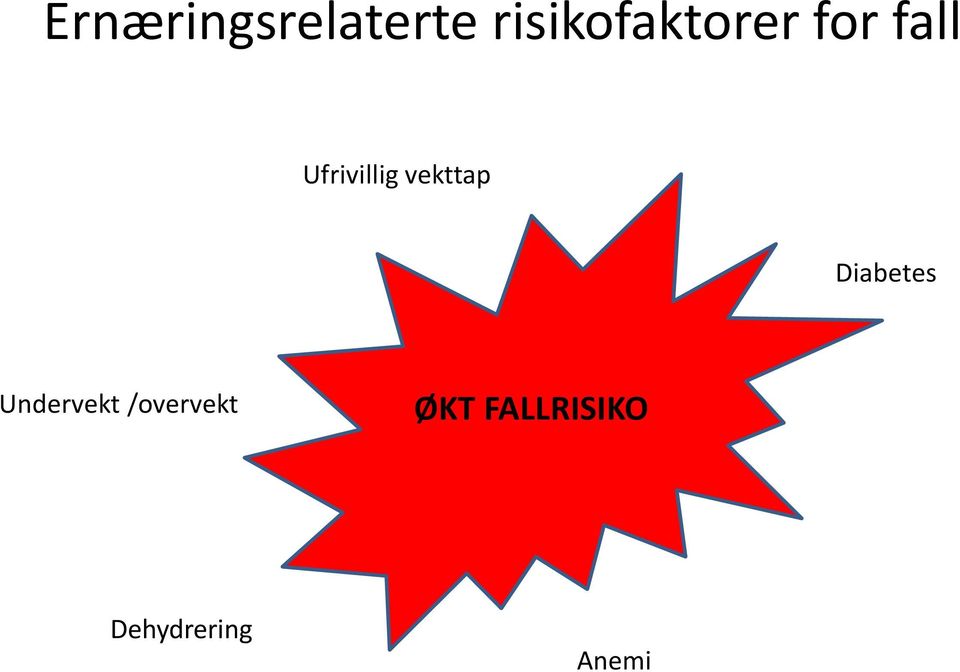 Ufrivillig vekttap Diabetes