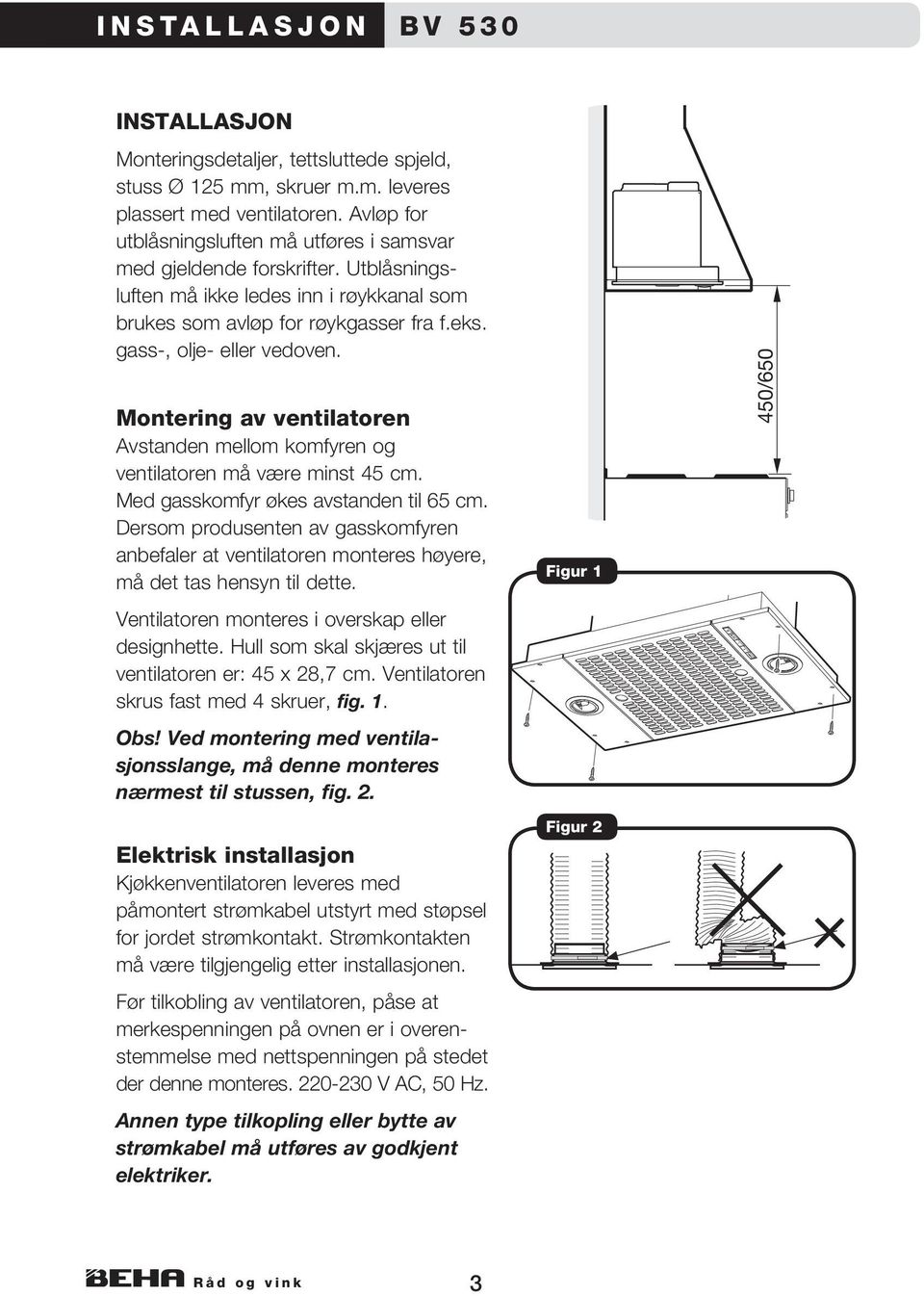 HÅNDBOK. Bruksanvisning ventilator BV 530 BV PDF Free Download