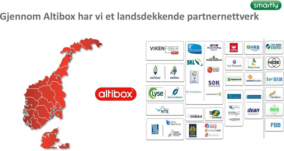 AS Skagerak Fibernett AS BKK AS Dalane Breiband Haugaland Kraft AS Klepp Breiband Lyse SKL Breiband EB