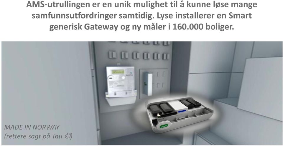 Lyse installerer en Smart generisk Gateway og ny