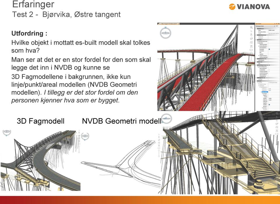 Man ser at det er en stor fordel for den som skal legge det inn i NVDB og kunne se 3D Fagmodellene