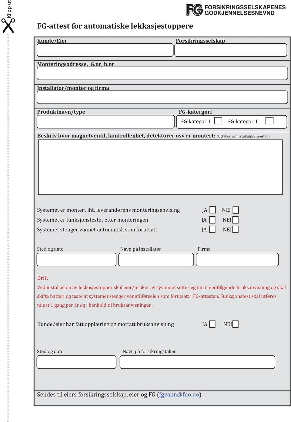 Systemet er montert iht.