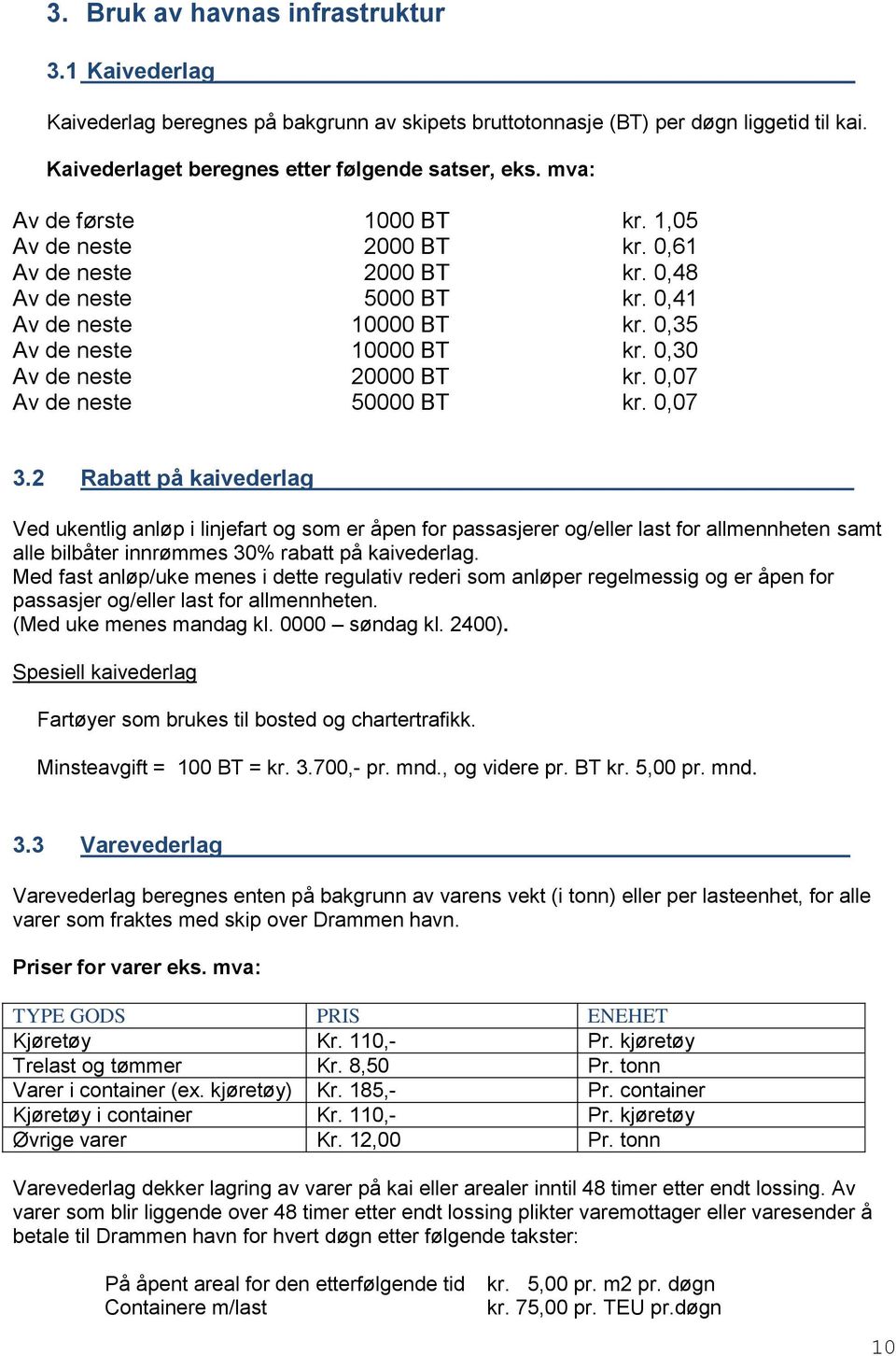 0,30 Av de neste 20000 BT kr. 0,07 Av de neste 50000 BT kr. 0,07 3.