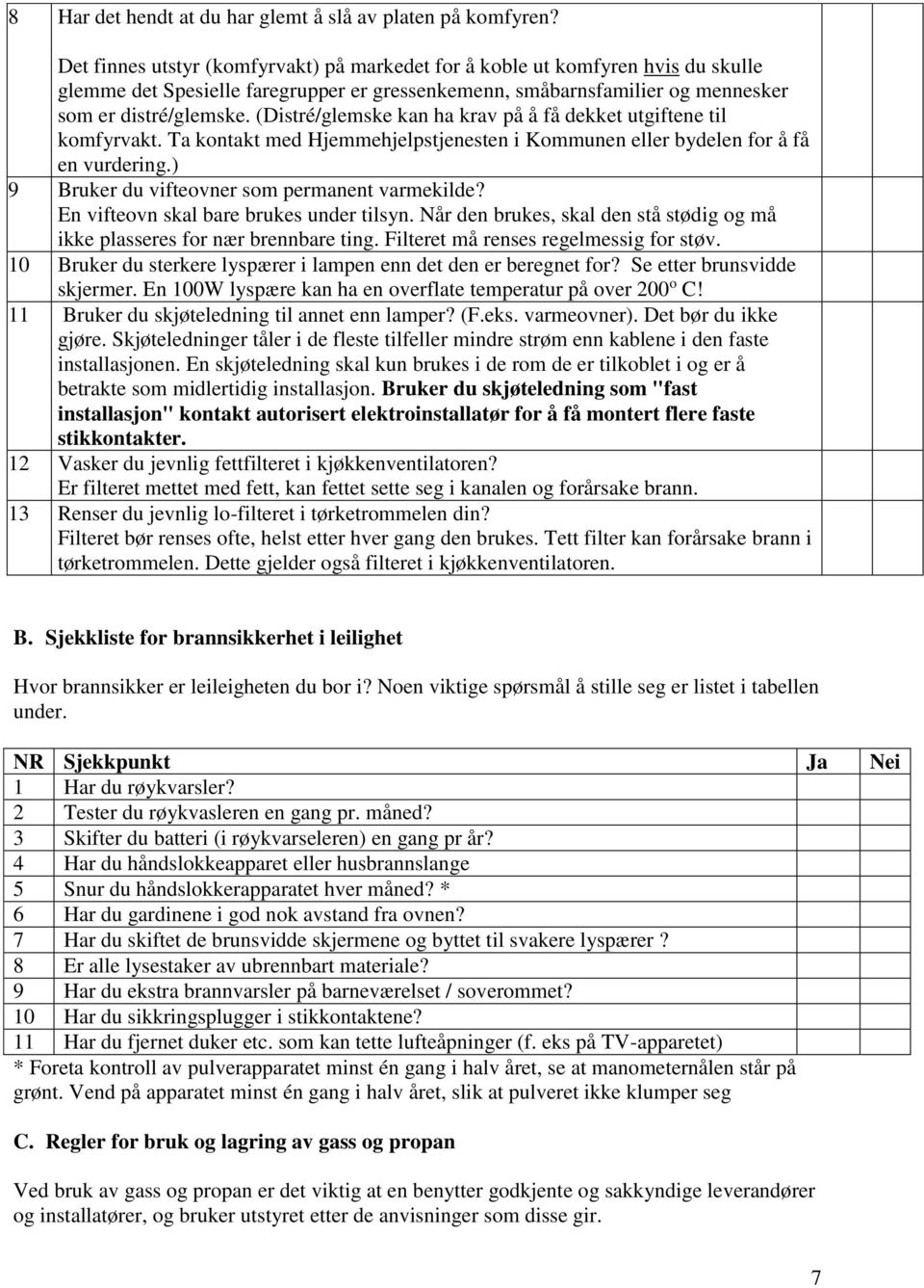 (Distré/glemske kan ha krav på å få dekket utgiftene til komfyrvakt. Ta kontakt med Hjemmehjelpstjenesten i Kommunen eller bydelen for å få en vurdering.