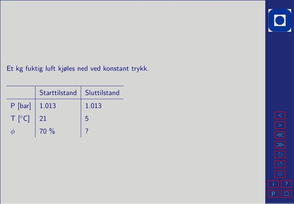 Starttilstand Sluttilstand