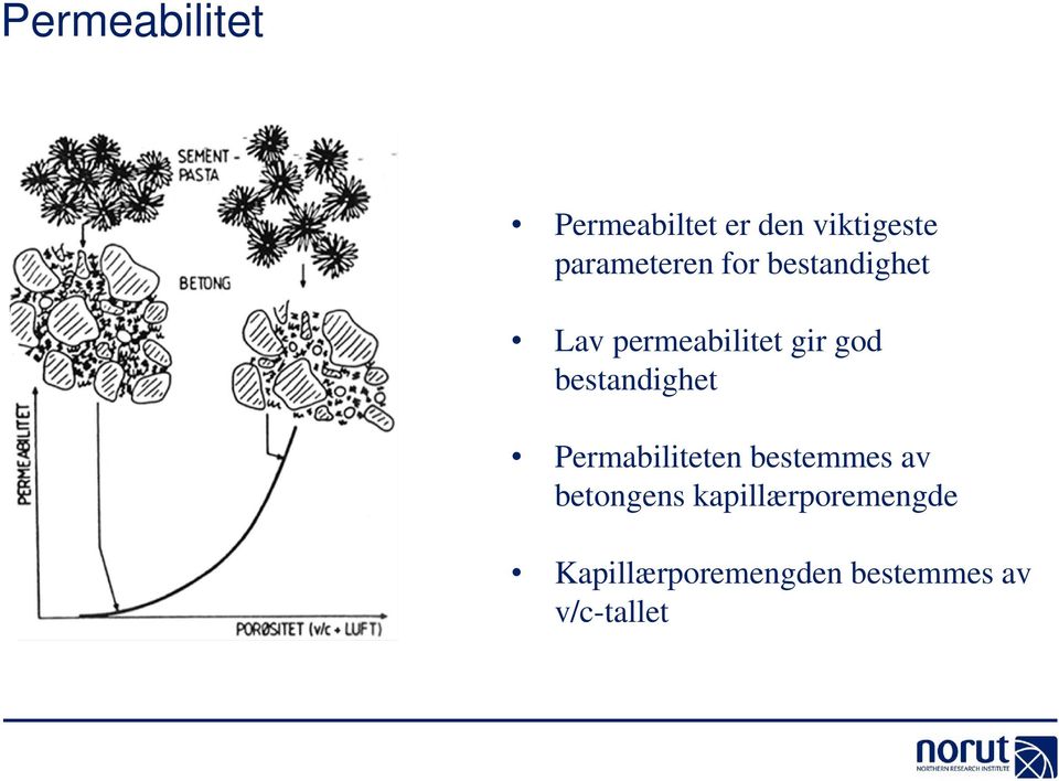 god bestandighet Permabiliteten bestemmes av