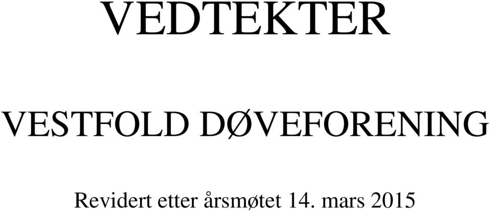 DØVEFORENING