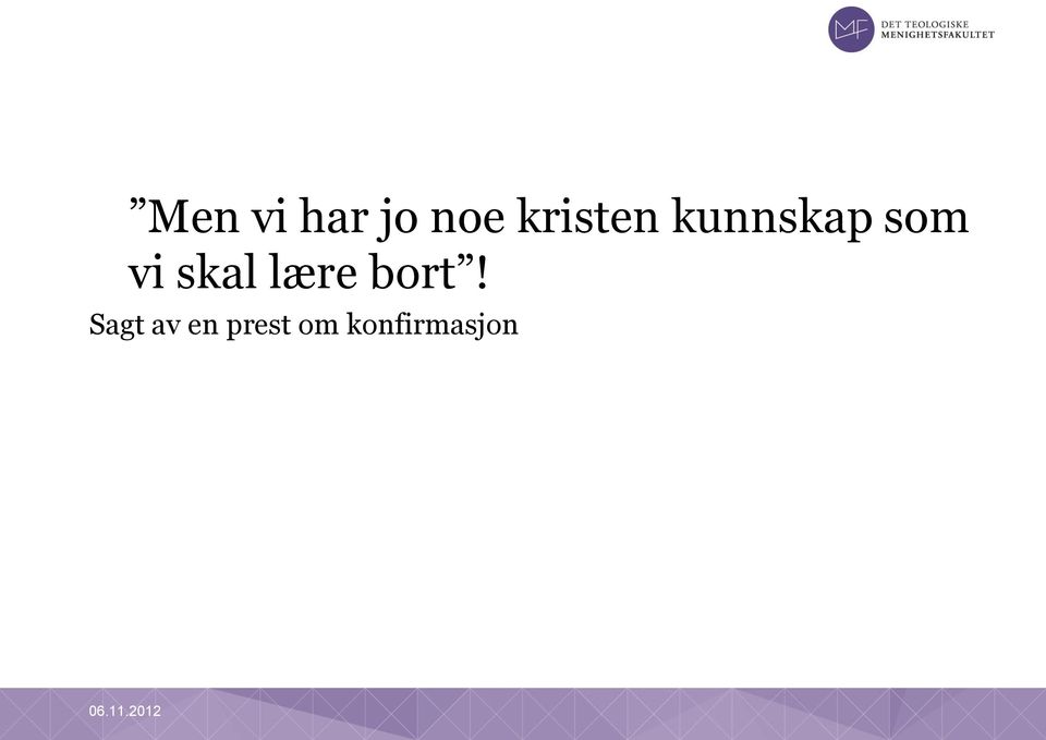 vi skal lære bort!