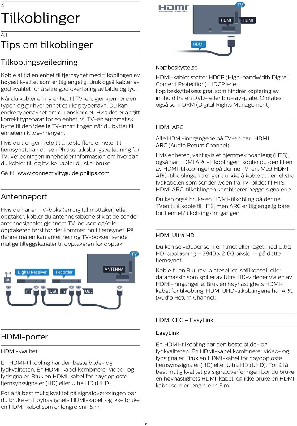 HDCP er et kopibeskyttelsessignal som hindrer kopiering av innhold fra en DVD- eller Blu-ray-plate. Omtales også som DRM (Digital Rights Management).