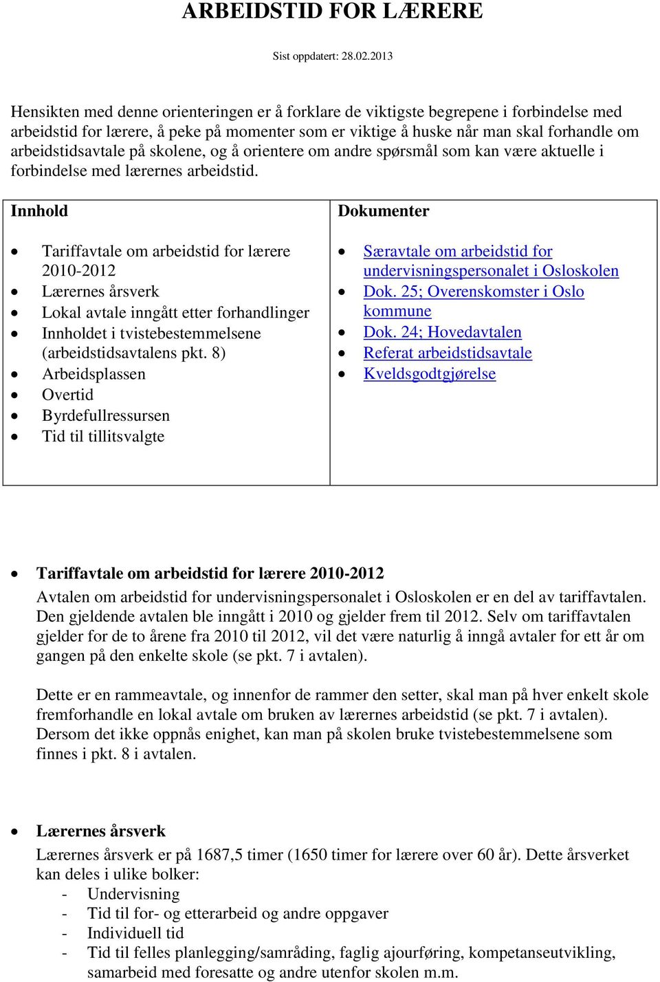 ARBEIDSTID FOR LÆRERE - PDF Free Download