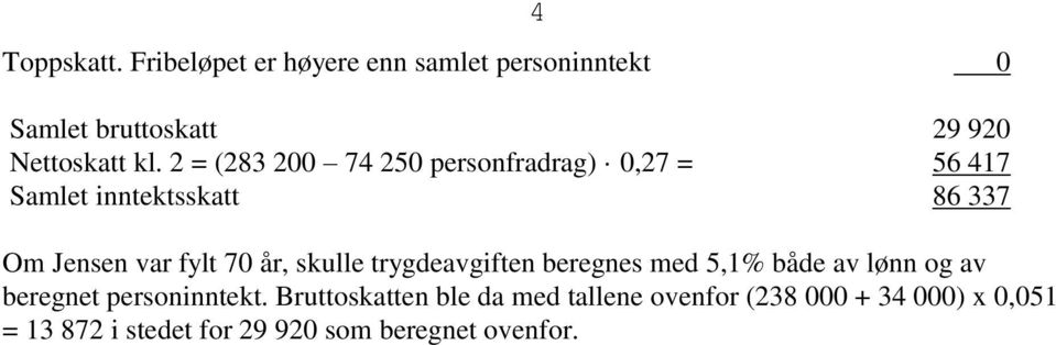 år, skulle trygdeavgiften beregnes med 5,1% både av lønn og av beregnet personinntekt.