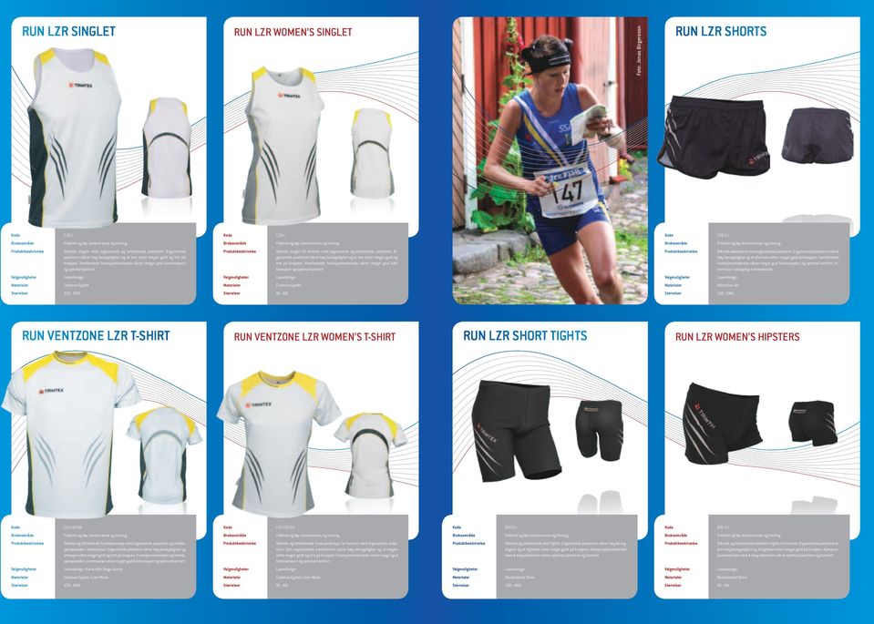 Teknisk singlet for kvinner med ergonomisk og tettsittende passform.  Teknisk løpeshorts med ergonomisk passform.