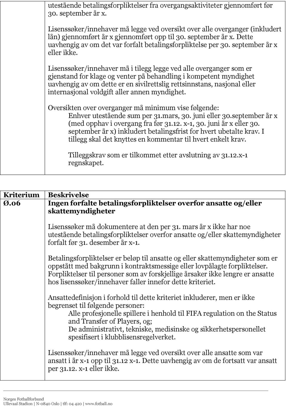 Dette uavhengig av om det var forfalt betalingsforpliktelse per 30. september år x eller ikke.