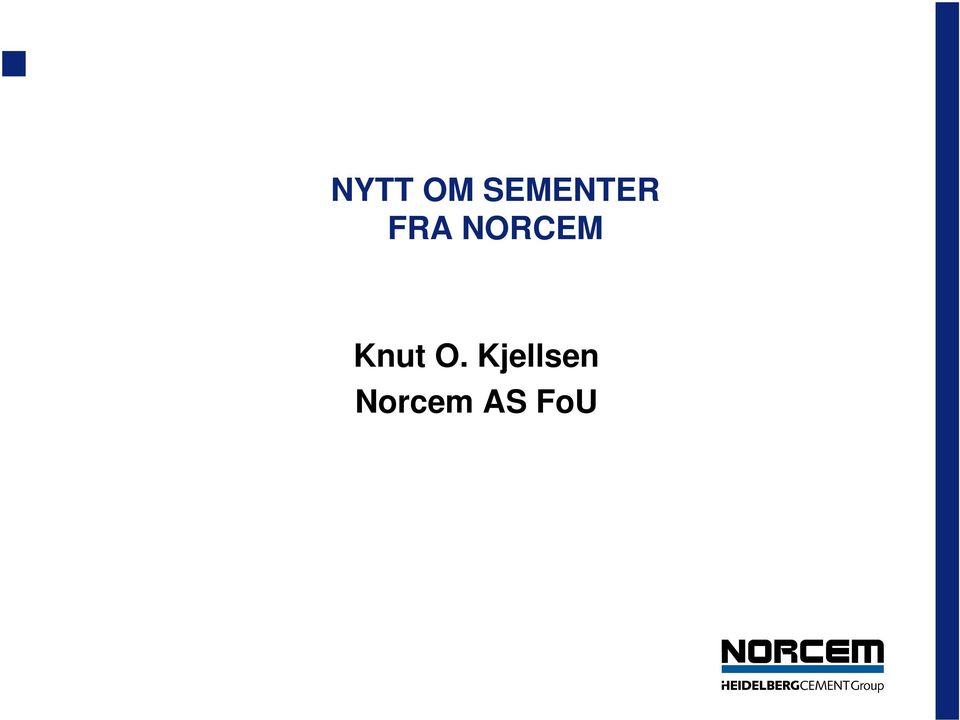 NORCEM Knut O.