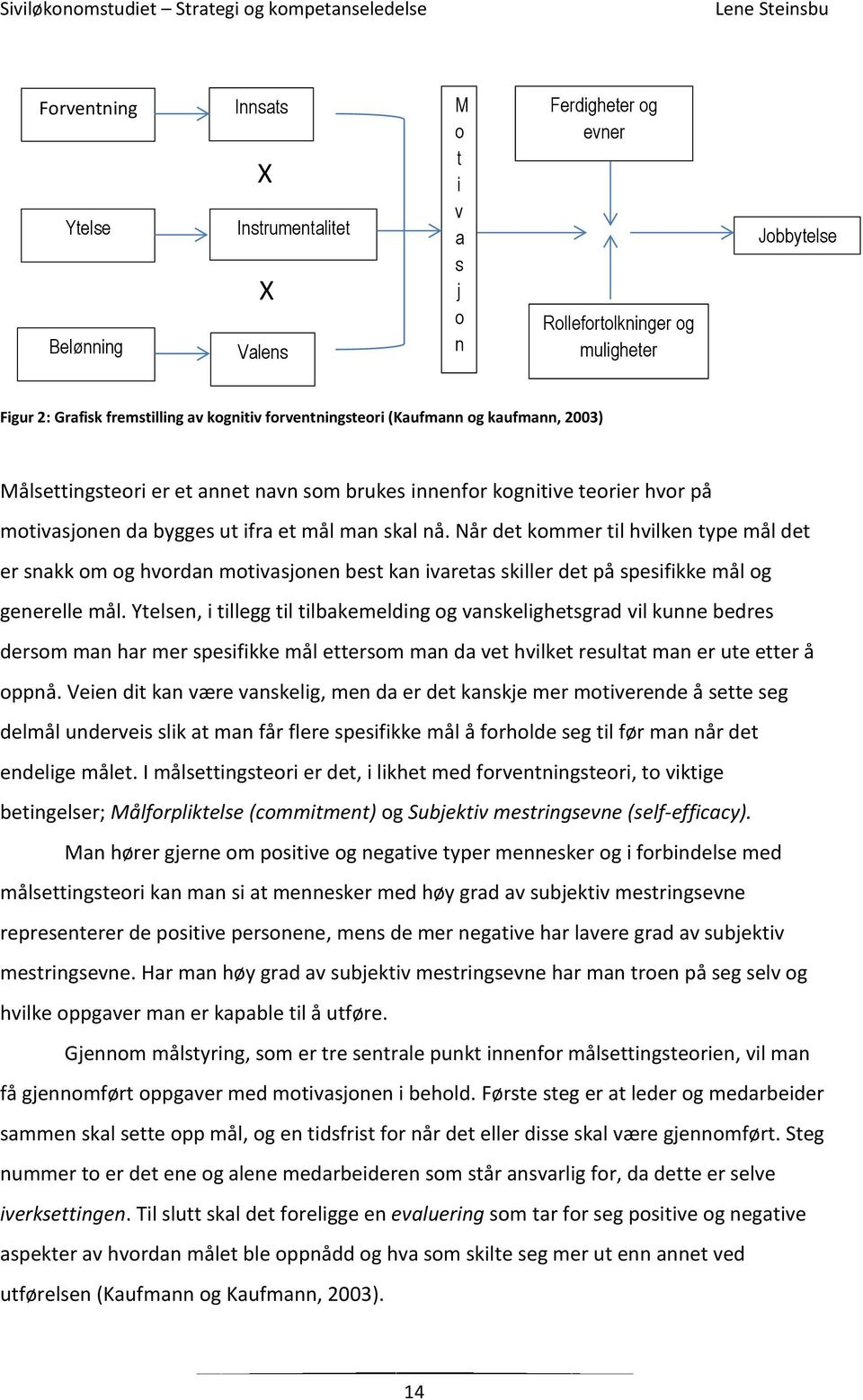 Når det kommer til hvilken type mål det er snakk om og hvordan motivasjonen best kan ivaretas skiller det på spesifikke mål og generelle mål.