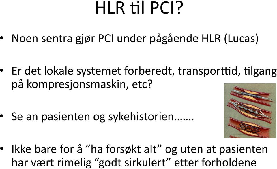 systemet forberedt, transporid, Flgang på kompresjonsmaskin, etc?