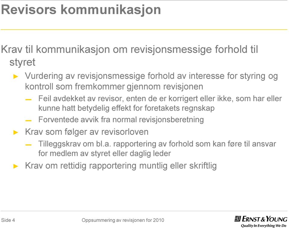 betydelig effekt for foretak