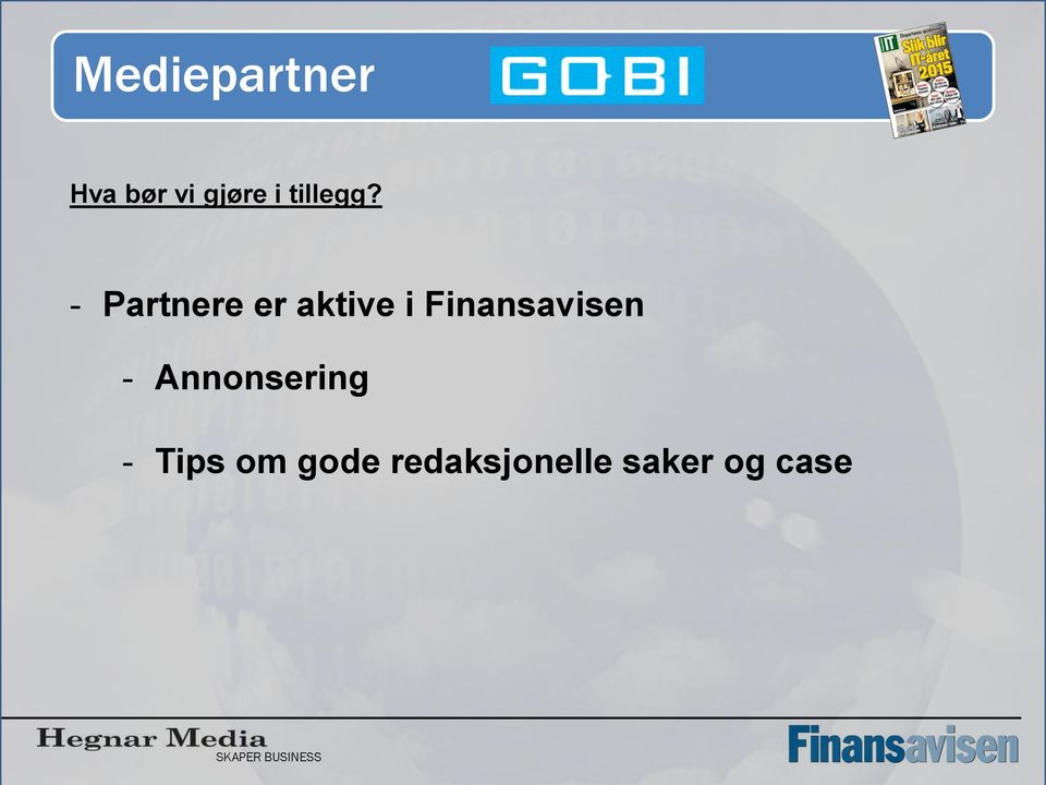 Finansavisen - Annonsering -