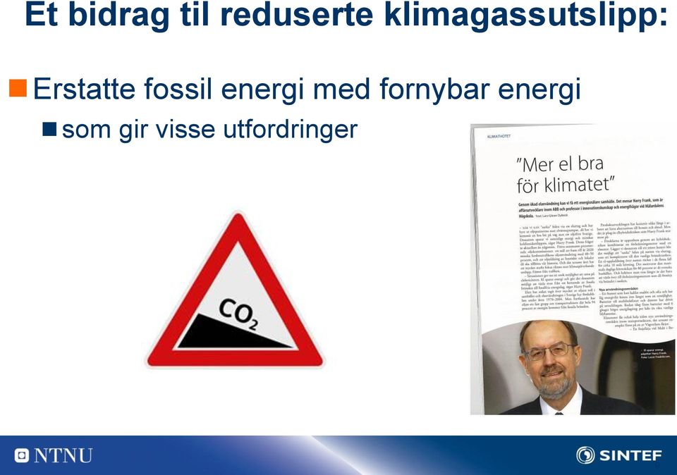 fossil energi med fornybar