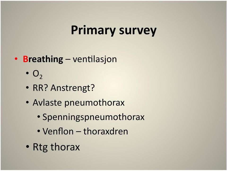 Avlaste pneumothorax